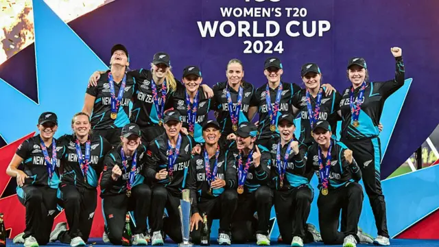 New Zealand with the T20 World Cup