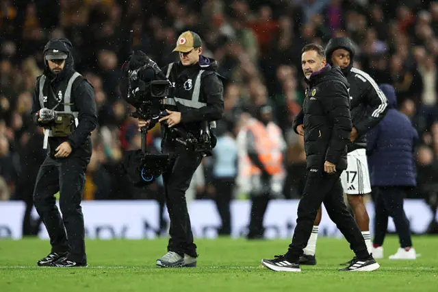 Vitor Pereira, Manager of Wolverhampton Wanderers, looks on