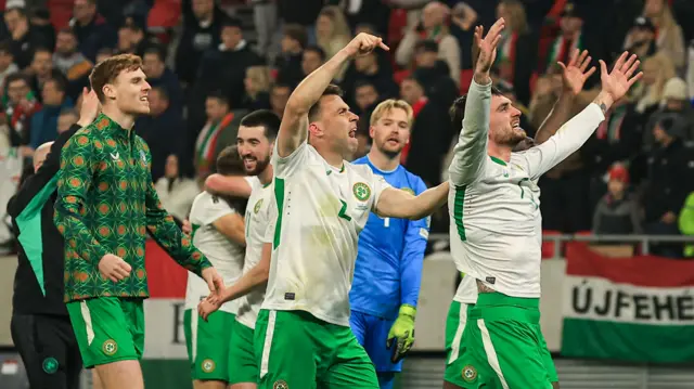 Troy Parrott and Seamus Coleman