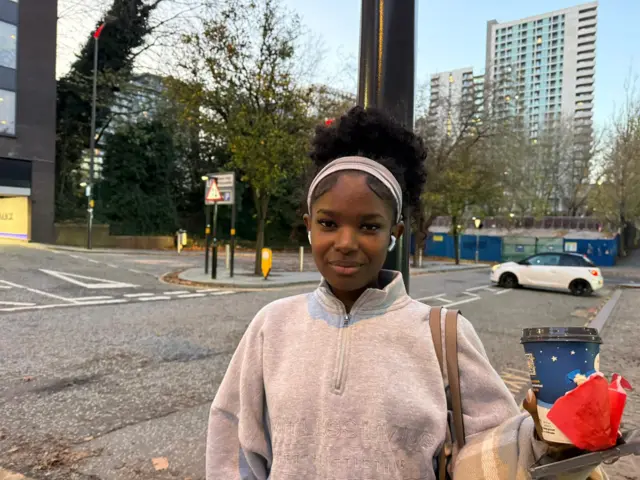 Sarah Leytah, 19, speaks to Newsbeat