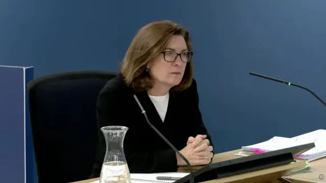 Eluned Morgan giving evidence at the covid inquiry