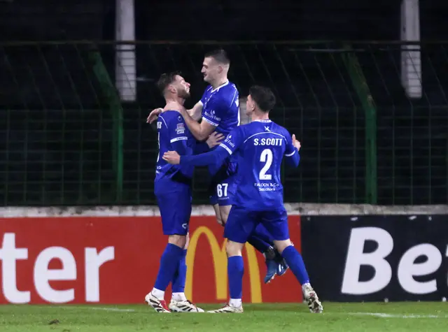 Sean McAllister celebrates