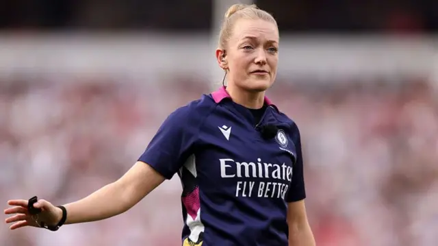 Scottish referee Hollie Davidson