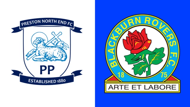 Preston and Blackburn club badges