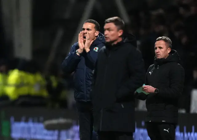 Blackburn Rovers manager Valerien Ismael on the touchline