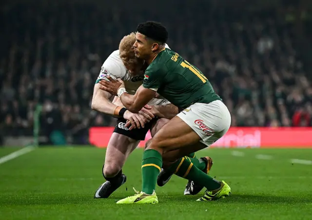 Tackle on Tommy O'Brien