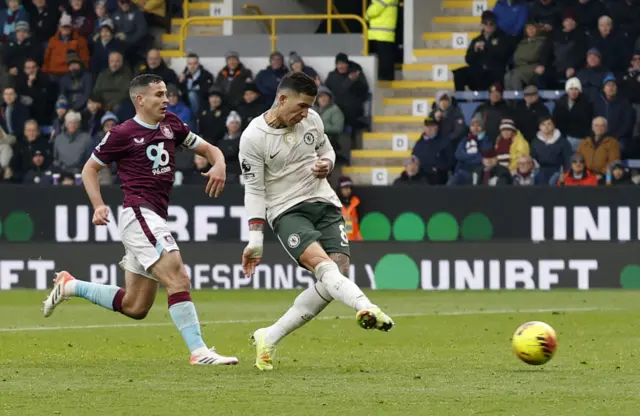 Enzo Fernandez scores at Turf Moor