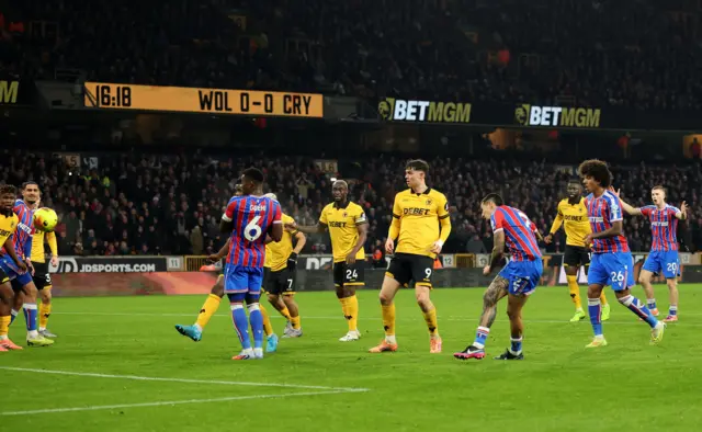 Crystal Palace's Daniel Munoz scores their first goal