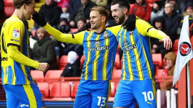 Southampton celebrate goal