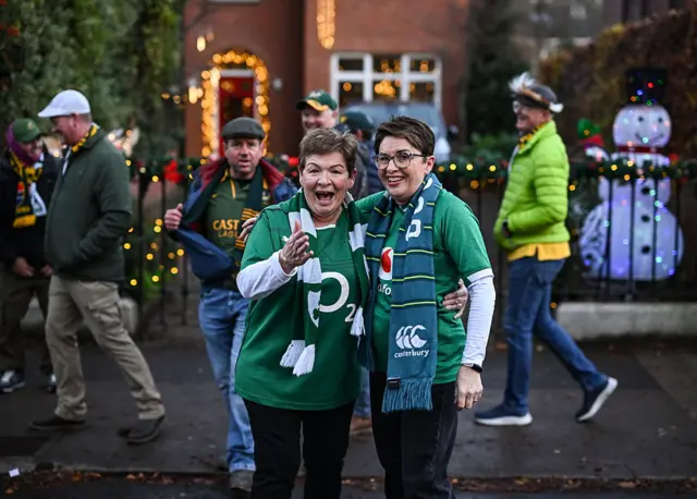 Ireland fans in Dublin