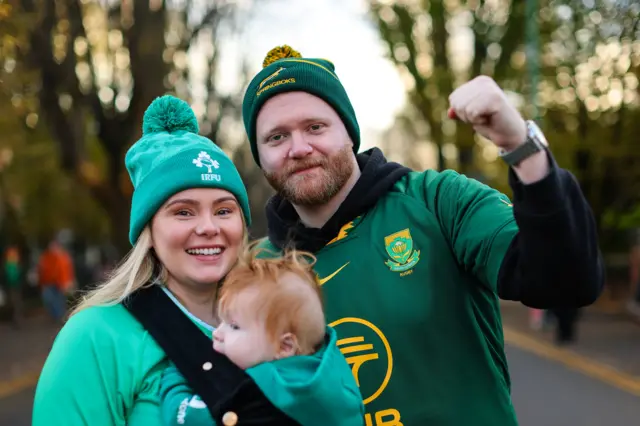 Ireland and South Africa fans