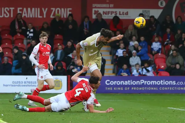 Ryan Tafazolli scoring for Swindon