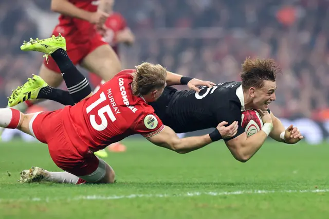 Action between Wales and New Zealand