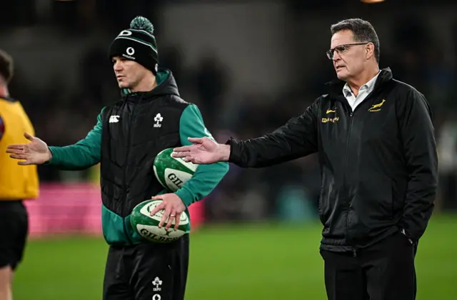 Rassie Erasmus and Johnny Sexton