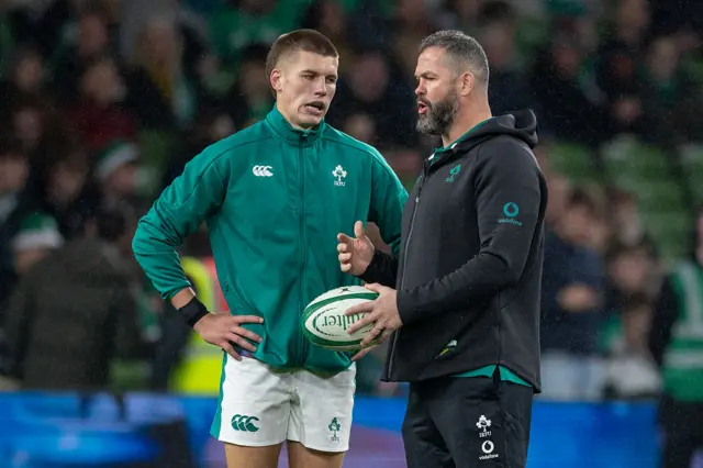 Sam Prendergast and Andy Farrell