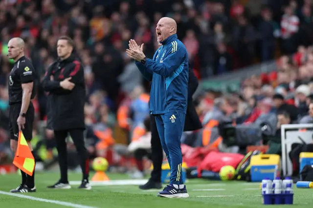 Sean Dyche at Anfield