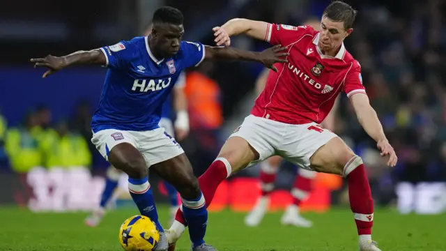 Ipswich v Wrexham match action