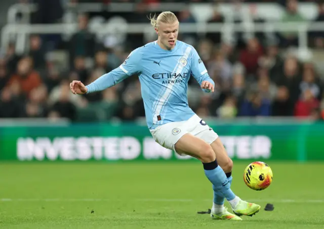 Erling Haaland at St. James' Park