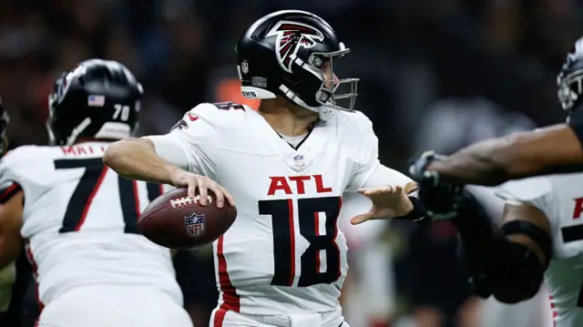 Kirk Cousins in action for the Atlanta Falcons