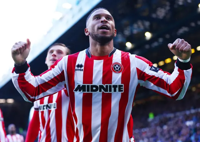 Tyrese Campbell of Sheffield United celebrates