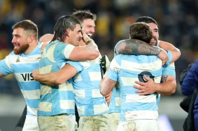 Argentina players celebrate