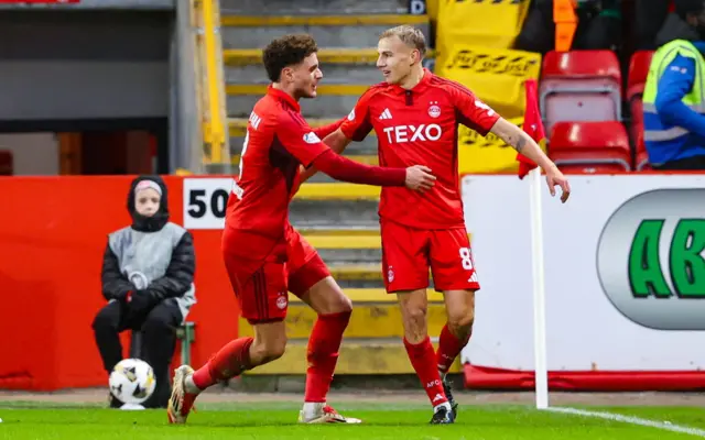 Topi Keskinen scored the only goal of the game at Pittodrie