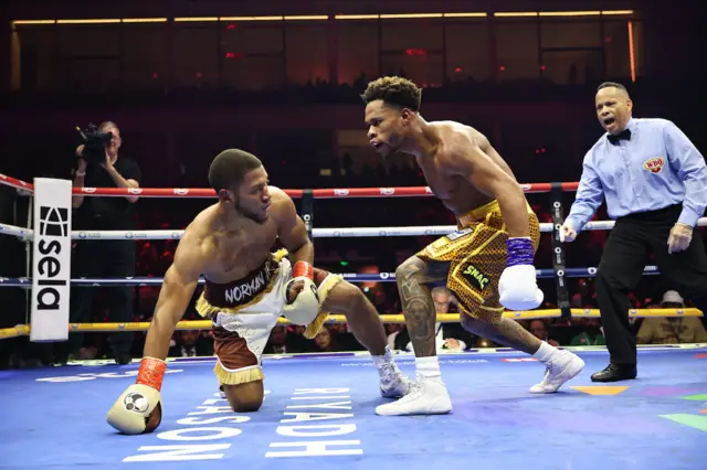 Haney taunts Norman Jr after he is dropped