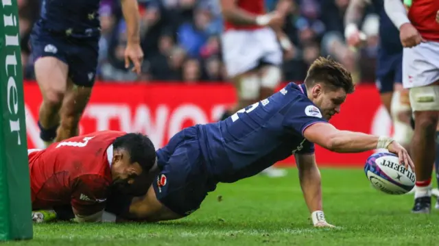 George Turner scores for Scotland