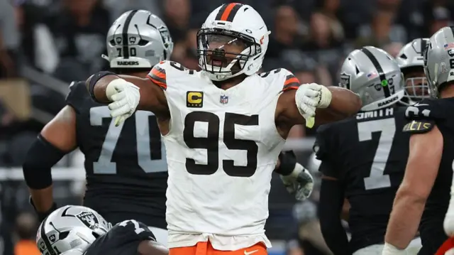 Myles Garrett of the Cleveland Browns in the NFL