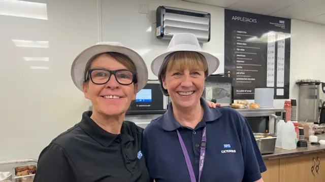 Clare Reynolds (left) and Pat Kershaw