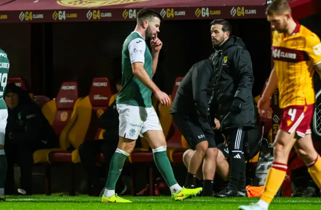 Grant Hanley trudges off the pitch