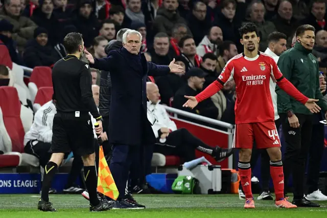 Benfica manager Jose Mourinho