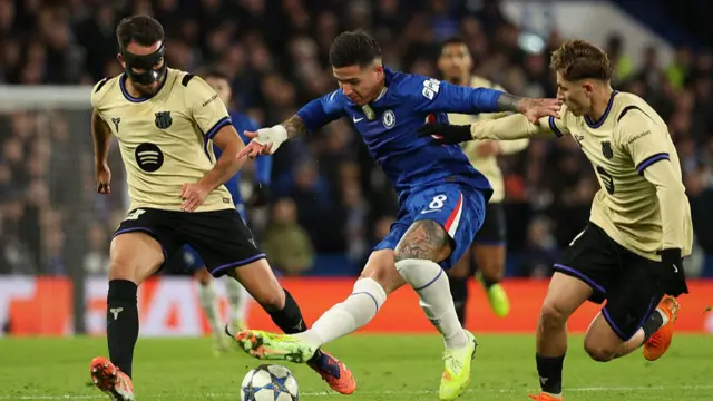 Chelsea v Barcelona action
