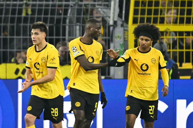 Serhou Guirassy celebrates a goal
