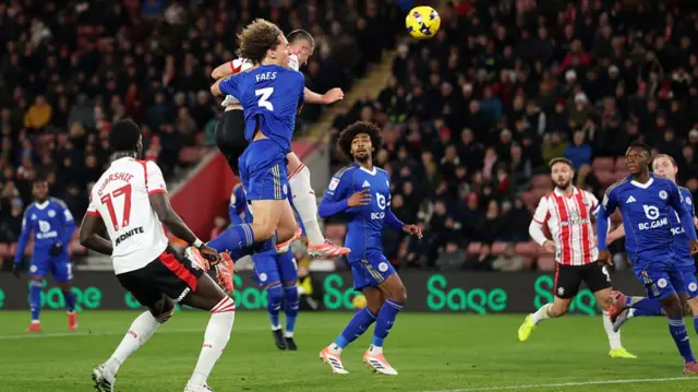 Taylor Harwood-Bellis rises to head Southampton into the lead