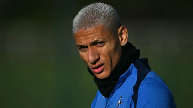 Richarlison in training for Tottenham