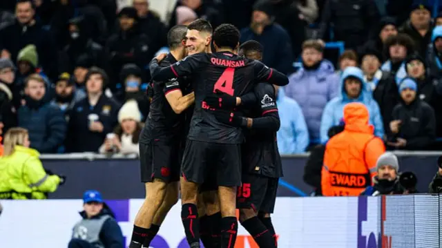 Leverkusen celebration