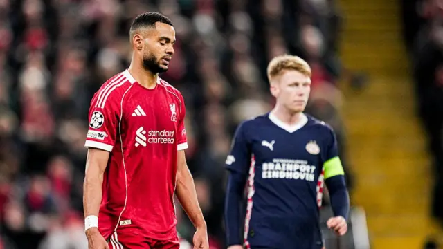 Cody Gakpo of Liverpool looks dejected