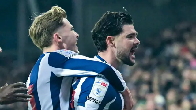 Alex Mowatt celebrates his goal against Birmingham
