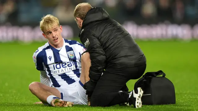 Toby Collyer receives treatment