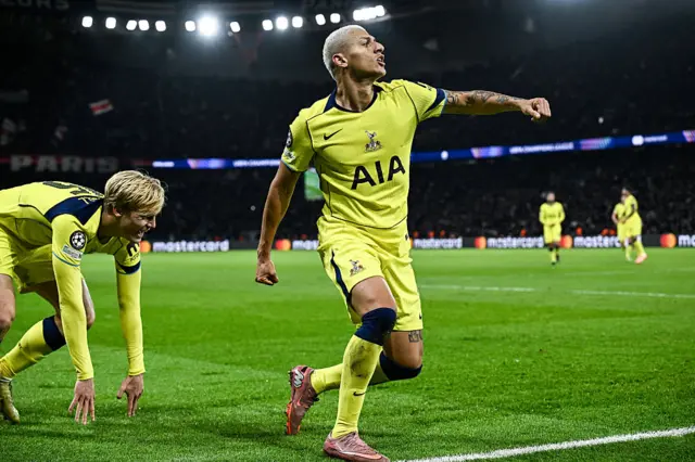Richarlison celebrates after scoring