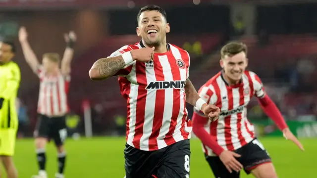 Gus Hamer celebrates