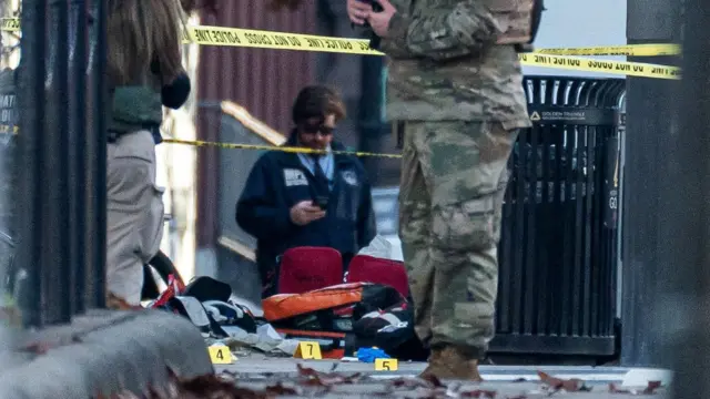 A crime scene cordoned off with tape