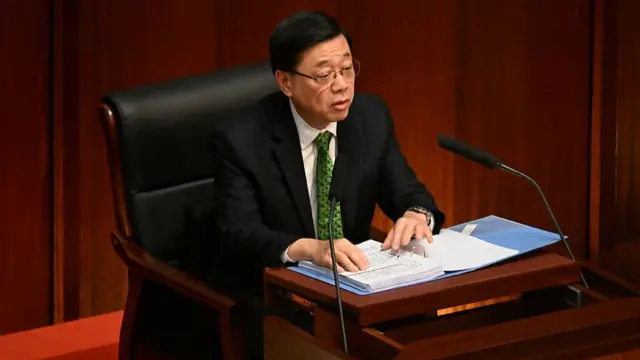 Hong Kong chief executive John Lee