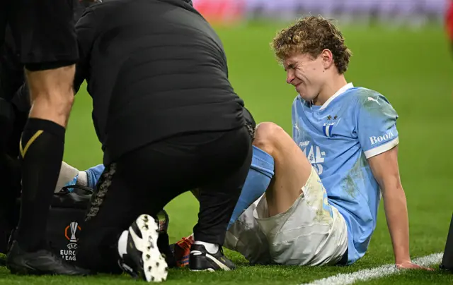 Hugo Bolin receives medical treatment