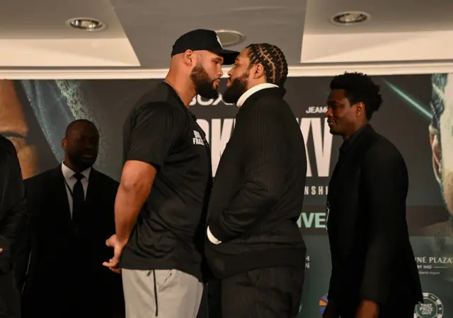 Frazer Clarke faces off with Jeamie TKV