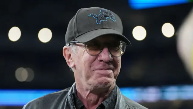 Tim Allen at Detroit Lions' Thanksgiving game in 2025
