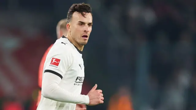 Haris Tabakovic playing for Borussia Monchengladbach