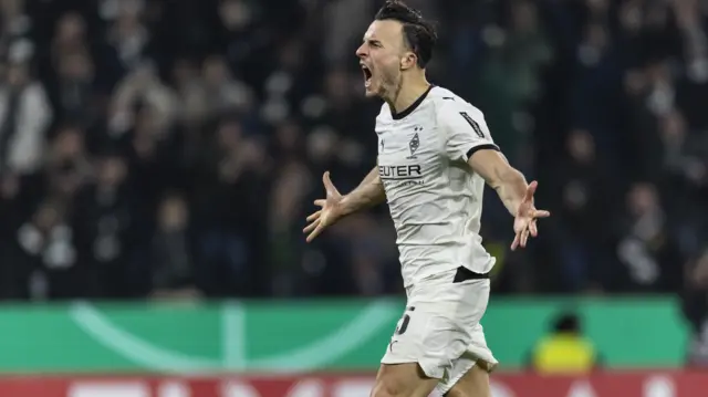 Haris Tabakovic playing for Borussia Monchengladbach