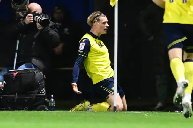 Placheta celebrates the winner for Oxford